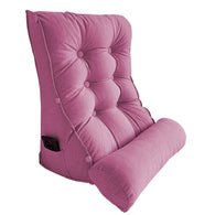 SOGA 45cm Magenta Triangular Wedge Lumbar Pillow Headboard Backrest Sofa Bed Cushion Home Decor