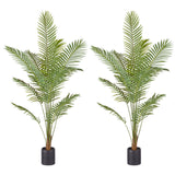 SOGA 2X 210cm Green Artificial Indoor Rogue Areca Palm Tree Fake Tropical Plant Home Office Decor