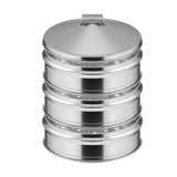 SOGA 3 Tier Stainless Steel Steamers With Lid Work inside of Basket Pot Steamers 22cm