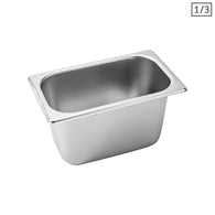 SOGA  Gastronom GN Pan Full Size 1/3 GN Pan 15cm Deep Stainless Steel Tray