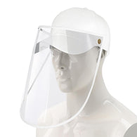 Outdoor Protection Hat Anti-Fog Pollution Dust Saliva Protective Cap Full Face HD Shield Cover Adult White