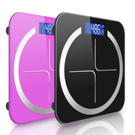 SOGA 2X 180kg Glass LCD Digital Fitness Weight Bathroom Body Electronic Scales Black/Pink