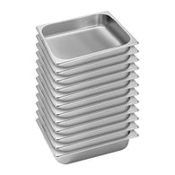 SOGA 12X Gastronorm GN Pan Full Size 1/2 GN Pan 6.5cm Deep Stainless Steel Tray