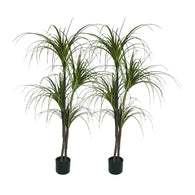 SOGA 2X 150cm Artificial Dracaena Plant Fake Potted, Simulation Tree Fake Plant Home Decor