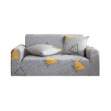 SOGA 2-Seater Geometric Print Sofa Cover Couch Protector High Stretch Lounge Slipcover Home Decor