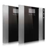 SOGA 2X Wireless Electronic Body Fat LCD Bathroom Weighing Scale Digital  Weight Monitor Black