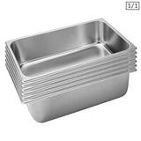 SOGA 6X Gastronorm GN Pan Full Size 1/1 GN Pan 20cm Deep Stainless Steel Tray