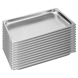 SOGA 12X Gastronorm GN Pan Full Size 1/1 GN Pan 2cm Deep Stainless Steel Tray