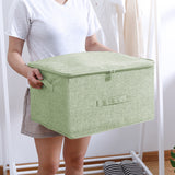 SOGA 2X Green Large Portable Double Zipper Storage Box Moisture Proof Clothes Basket Foldable Home Organiser