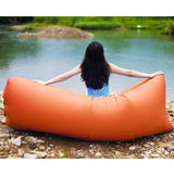 2X Fast Inflatable Sleeping Bag Lazy Air Sofa Orange