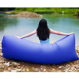 2X Fast Inflatable Sleeping Bag Lazy Air Sofa Blue/Purple