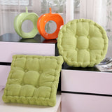 SOGA 2X Green Round Cushion Soft Leaning Plush Backrest Throw Seat Pillow Home Office Decor