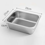 SOGA 4X Gastronorm GN Pan Full Size 1/2 GN Pan 10cm Deep Stainless Steel Tray