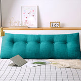 SOGA 150cm Blue Green Triangular Wedge Bed Pillow Headboard Backrest Bedside Tatami Cushion Home Decor