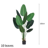 SOGA 160cm Artificial Green Indoor Traveler Banana Fake Decoration Tree Flower Pot Plant