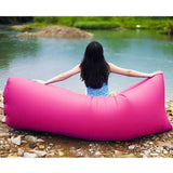 Fast Inflatable Sleeping Bag Lazy Air Sofa Pink