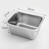 SOGA Gastronorm GN Pan Full Size 1/2 GN Pan 15cm Deep Stainless Steel Tray