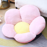 SOGA 2X Pink Whimsical Big Flower Shape Cushion Soft Leaning Bedside Pad Floor Plush Pillow Home Decor