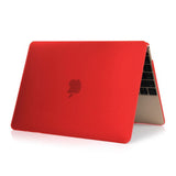 Matte Hardshell Case + Keyboard cover for Apple Macbook Red