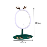 SOGA Green Antler LED Light Makeup Mirror Tabletop Vanity Home Decor