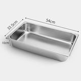 SOGA 12X Gastronorm GN Pan Full Size 1/1 GN Pan 10cm Deep Stainless Steel Tray