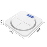 SOGA 2X 180kg Glass LCD Digital Fitness Weight Bathroom Body Electronic Scales White