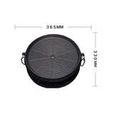 SOGA 2X Portable Korean BBQ Butane Gas Stove Stone Grill Plate Non Stick Coated Round