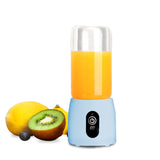 SOGA 2X Portable Mini USB Rechargeable Handheld Juice Extractor Fruit Mixer Juicer Blue