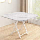 SOGA White Portable Table Foldable Multifunctional Furniture Home Decor