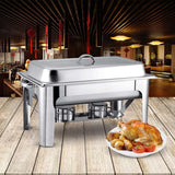 SOGA 4X Stainless Steel Chafing 9L Catering Dish Food Warmer