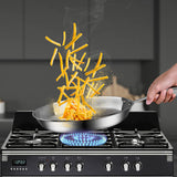 SOGA Stainless Steel Fry Pan 26cm 36cm Frying Pan Top Grade Skillet Induction Cooking FryPan