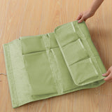 SOGA Green Double Sided Hanging Storage Bag Underwear Bra Socks Mesh Pocket Hanger Home Organiser