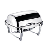 SOGA 4X 6.5L Stainless Steel Double Soup Tureen Bowl Station Roll Top Buffet Chafing Dish Catering Chafer Food Warmer Server