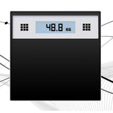 SOGA 180kg Electronic Talking Scale Weight Fitness Glass Bathroom Scale LCD Display Stainless