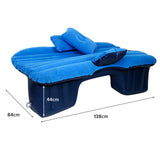 SOGA Inflatable Car Mattress Portable Travel Camping Air Bed Rest Sleeping Bed Blue