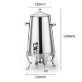 SOGA 2x Stainless Steel 13L Juicer Water Milk Coffee Pump Beverage Drinking Utensils