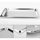 SOGA 2X Gastronorm GN Pan Full Size 1/1 GN Pan 2cm Deep Stainless Steel Tray With Lid