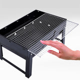 SOGA 2X Portable Mini Folding Thick Box-Type Charcoal Grill for Outdoor BBQ Camping