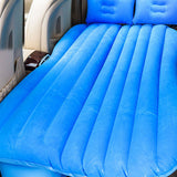 SOGA Blue Stripe Inflatable Car Mattress Portable Camping Rest Air Bed Travel Compact Sleeping Kit Essentials