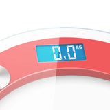 SOGA 180kg Digital Fitness Weight Bathroom Gym Body Glass LCD Electronic Scale White/Red