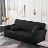 SOGA 1-Seater Black Sofa Cover Couch Protector High Stretch Lounge Slipcover Home Decor