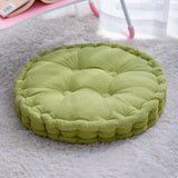 SOGA Green Round Cushion Soft Leaning Plush Backrest Throw Seat Pillow Home Office Decor