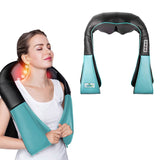 SOGA 2X Electric Kneading Back Neck Shoulder Massage Arm Body Massager Blue/White