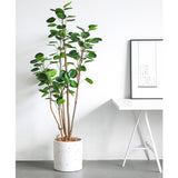 SOGA 4X 150cm Plastic Potted Polyscias Scutellaria Plant Home Garden Artificial Tree, Home Decor