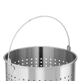 SOGA 2X 21L 18/10 Stainless Steel Perforated Stockpot Basket Pasta Strainer with Handle