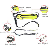 SOGA 2X Yellow Adjustable Hands-Free Pet Leash Bag Dog Lead Walking Running Jogging Pet Essentials