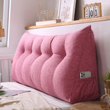 SOGA 150cm Pink Triangular Wedge Bed Pillow Headboard Backrest Bedside Tatami Cushion Home Decor