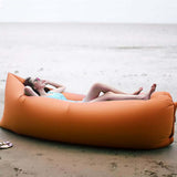 2X Fast Inflatable Sleeping Bag Lazy Air Sofa Orange/Purple