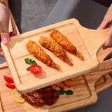 SOGA 30cm Rectangle Premium Wooden Oak Food Serving Tray Charcuterie Board Paddle Home Decor