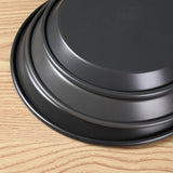 SOGA 8-inch Round Black Steel Non-stick Pizza Tray Oven Baking Plate Pan